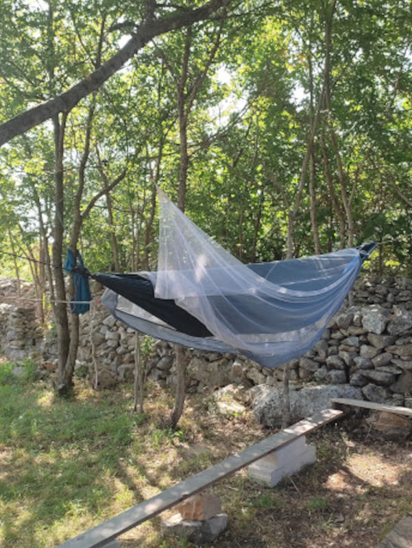 Mi hamaca con mosquitera