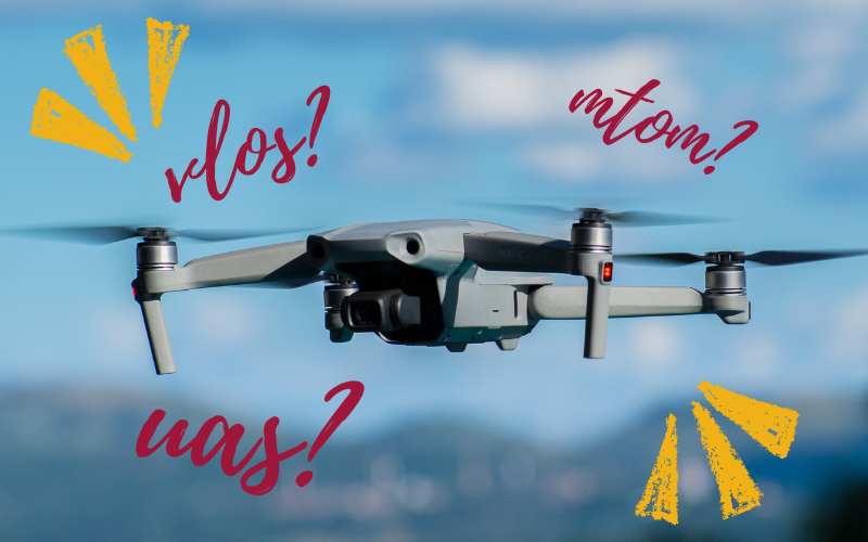 Siglas de drones VLO, MTOM y UAS
